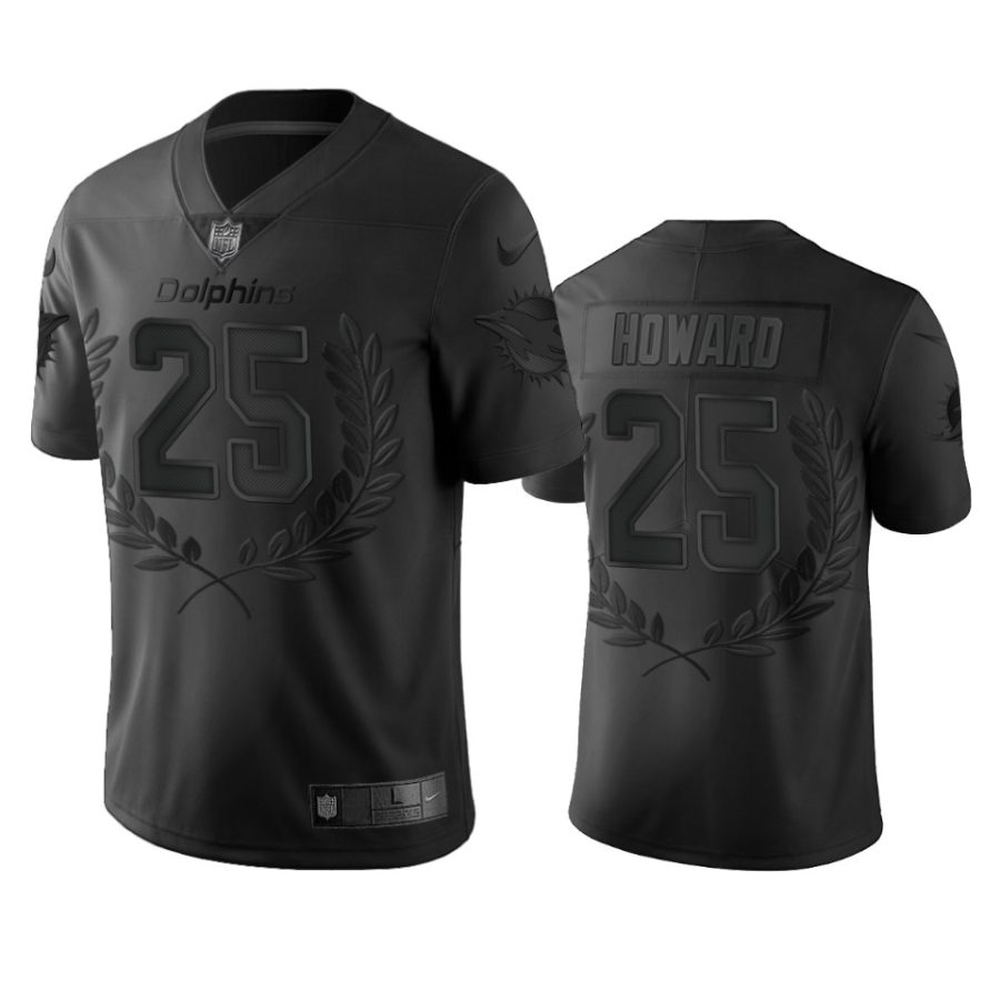 dolphins xavien howard black limited jersey