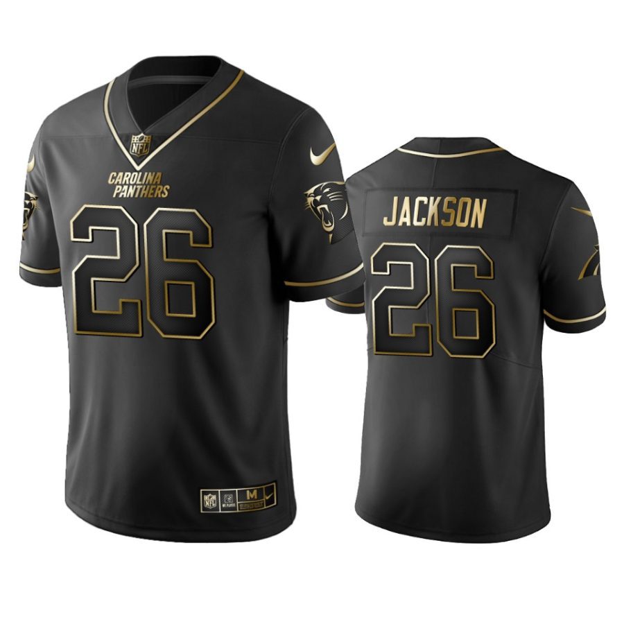 donte jackson panthers black golden edition jersey