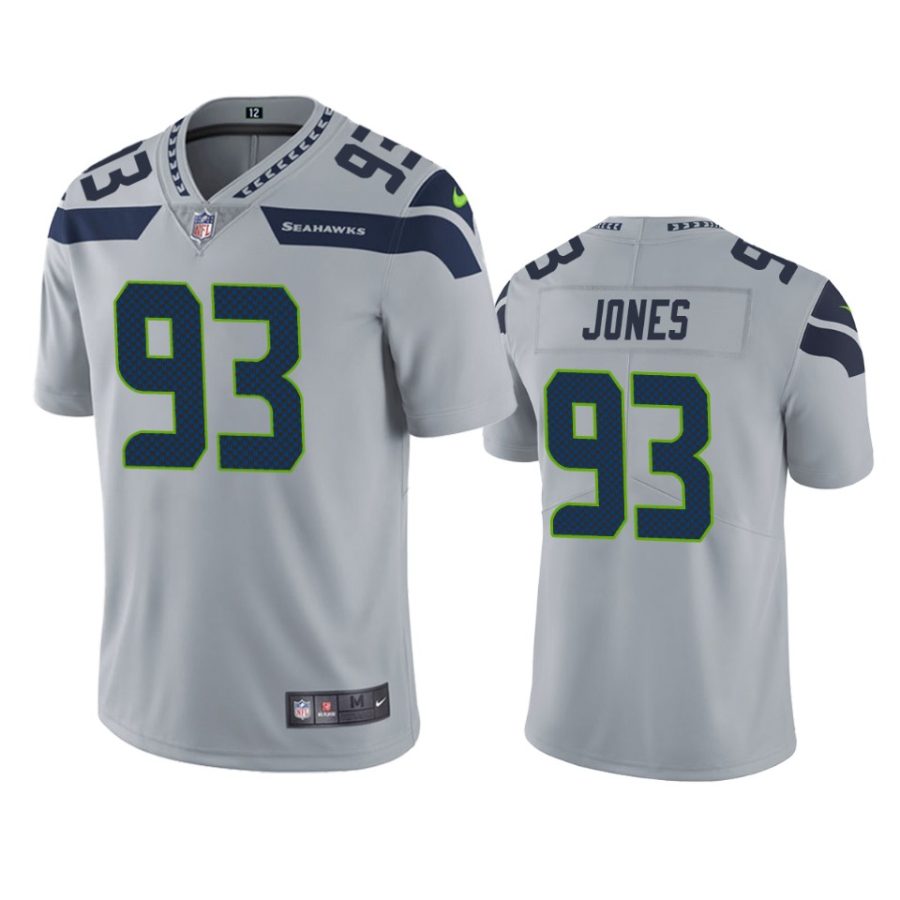 dremont jones seahawks gray vapor limited jersey