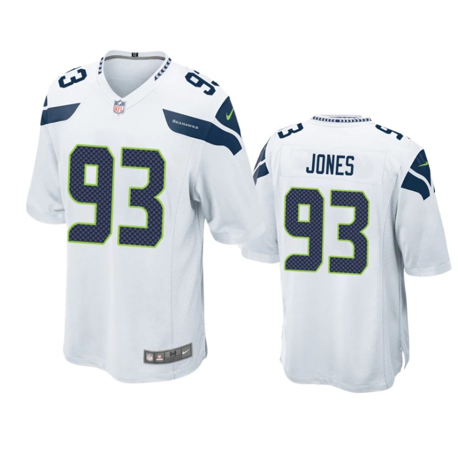 dremont jones seahawks white game jersey