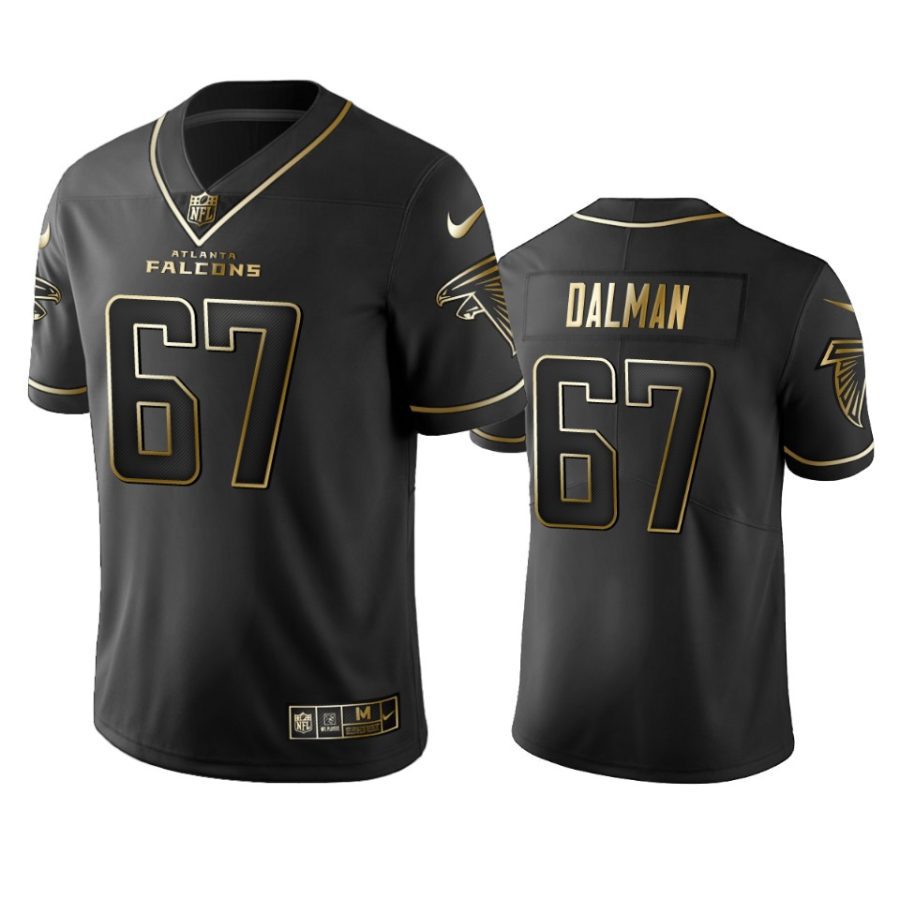 drew dalman falcons black golden edition jersey