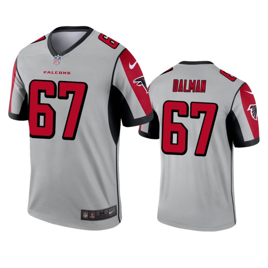 drew dalman falcons silver inverted legend jersey