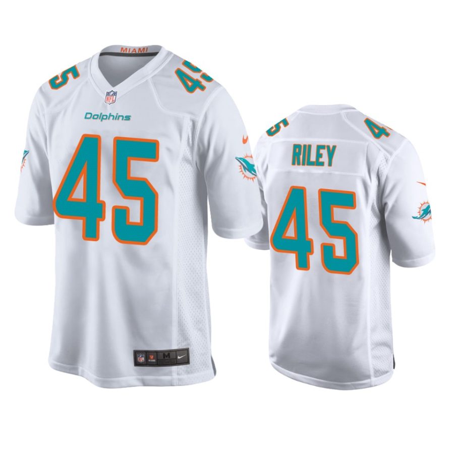 duke riley dolphins white game jersey