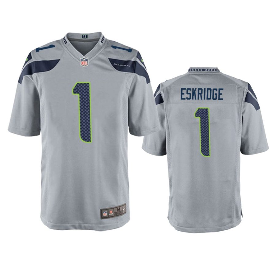 dwayne eskridge seahawks gray game jersey