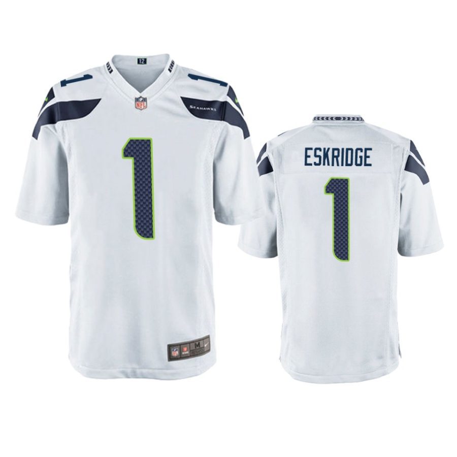 dwayne eskridge seahawks white game jersey