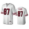 dwight clark 49ers white legacy replica throwback jersey