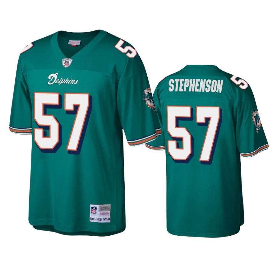 dwight stephenson dolphins aqua legacy replica retired player jersey