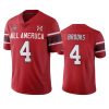 dylan brooks red 2021 under armour all america game jersey