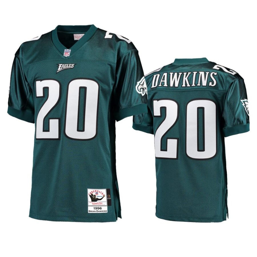 eagles brian dawkins midnight green 1996 throwback authentic retired player jersey