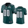 eagles custom green color rush limited jersey