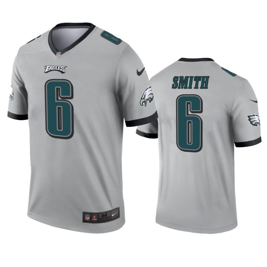 eagles devonta smith silver inverted legend jersey