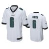 eagles devonta smith white game jersey