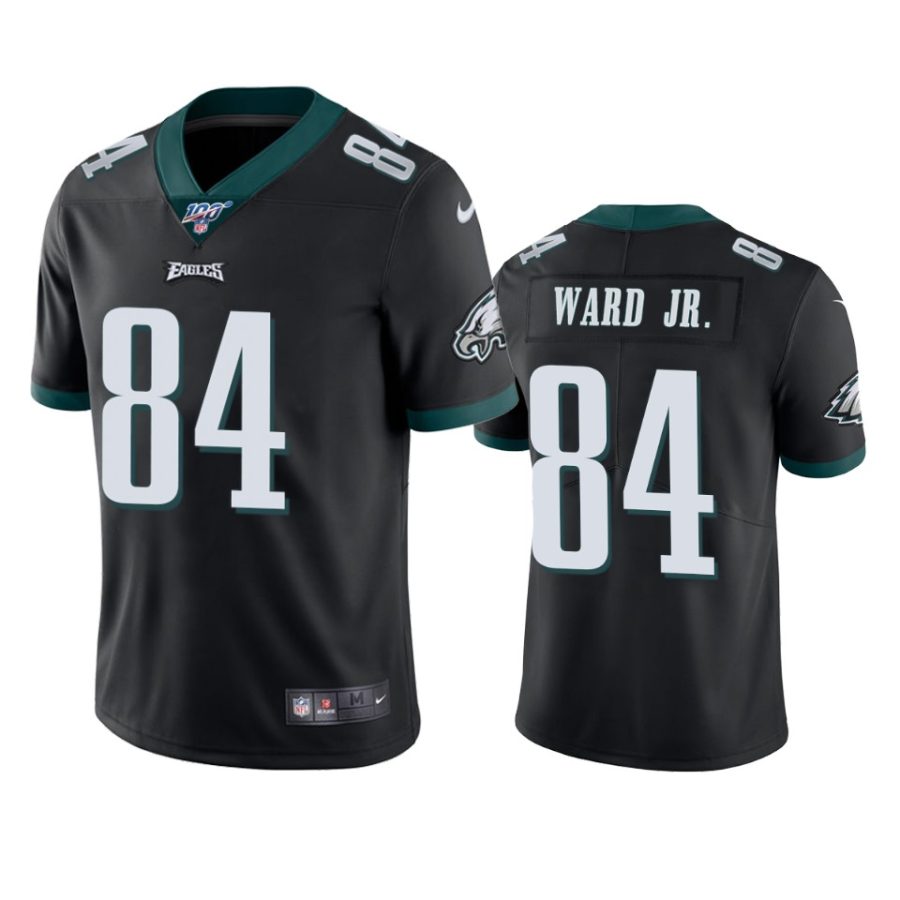 eagles greg ward jr. black limited 100th season jersey