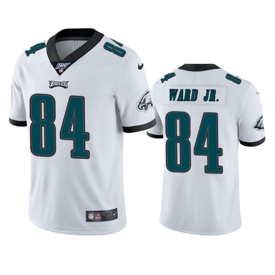 eagles greg ward jr. white limited 100th season jersey