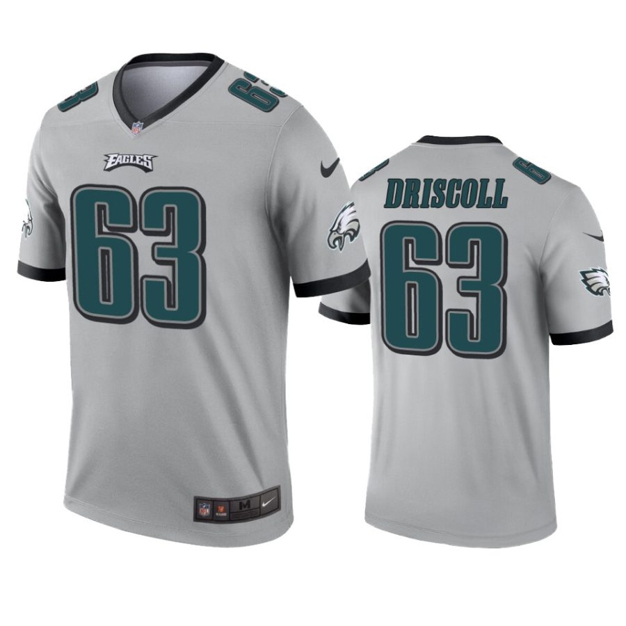 eagles jack driscoll silver inverted legend jersey