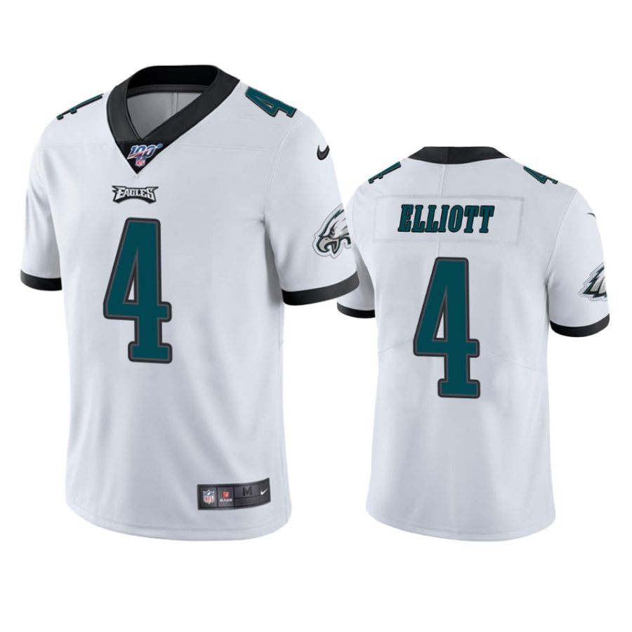 eagles jake elliott white limited 100th season jersey