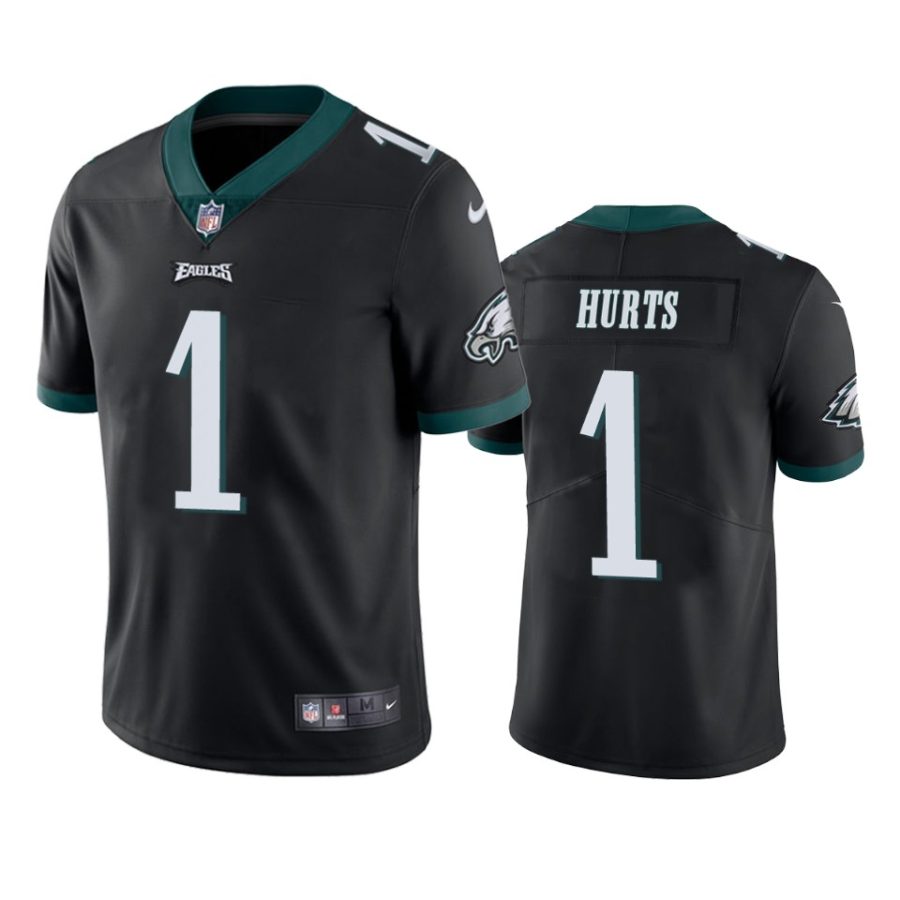 eagles jalen hurts black vapor jersey