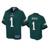 eagles jalen hurts green pro line jersey 0a