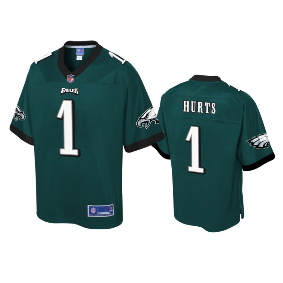 eagles jalen hurts green pro line jersey 0a