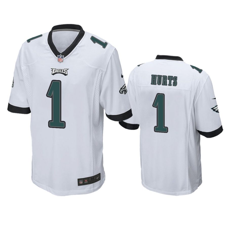 eagles jalen hurts white game jersey