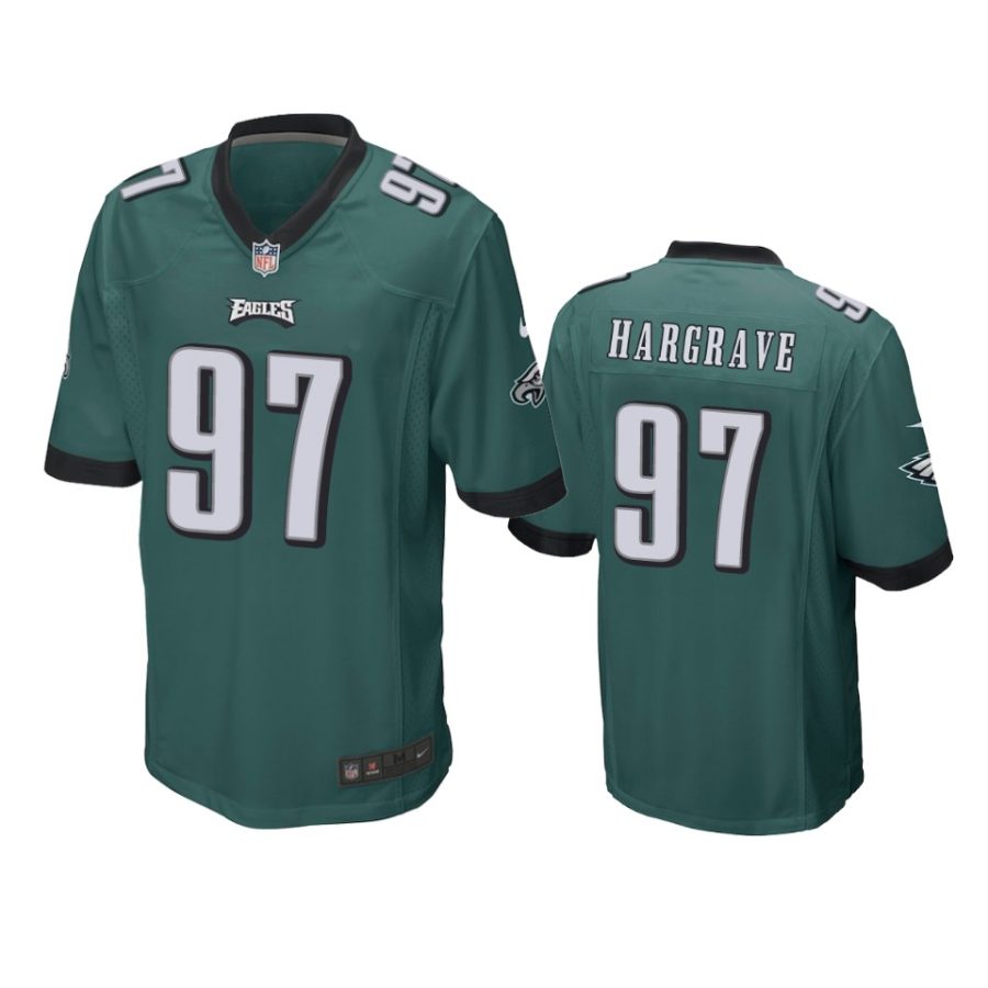 eagles javon hargrave green game jersey