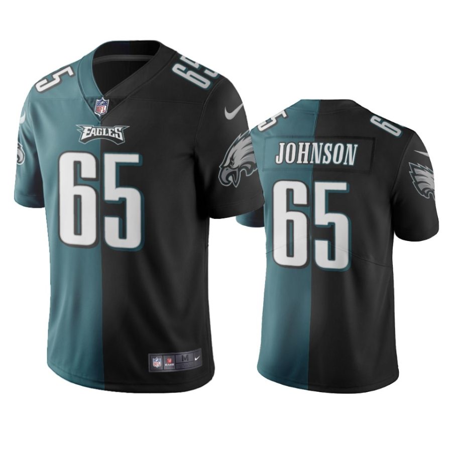 eagles lane johnson green black vapor limited two tone jersey