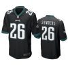 eagles miles sanders black game jersey