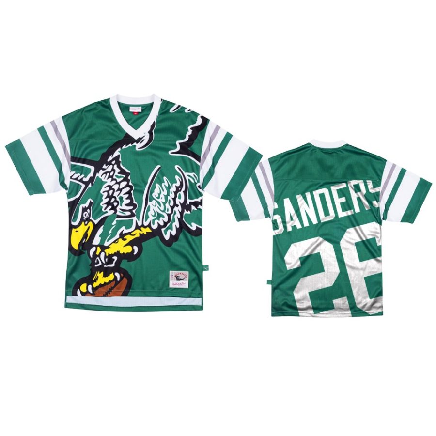 eagles miles sanders green big face jersey