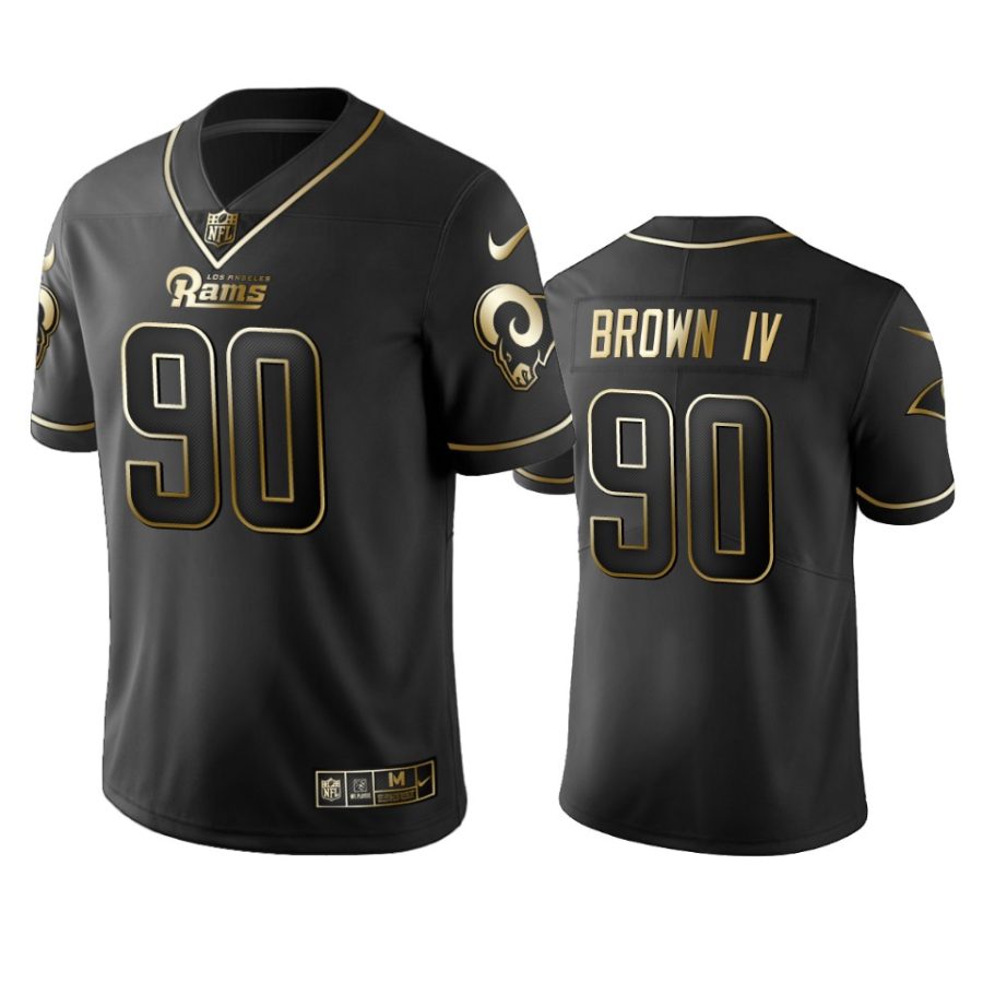 earnest brown iv rams black golden edition jersey