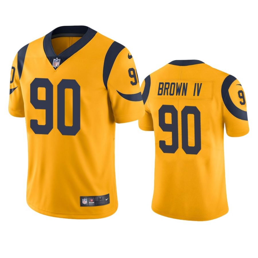 earnest brown iv rams color rush limited gold jersey