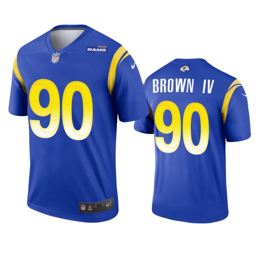 earnest brown iv rams legend royal jersey