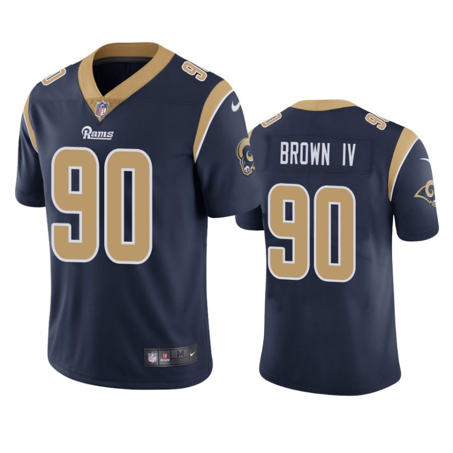 earnest brown iv rams navy vapor limited jersey