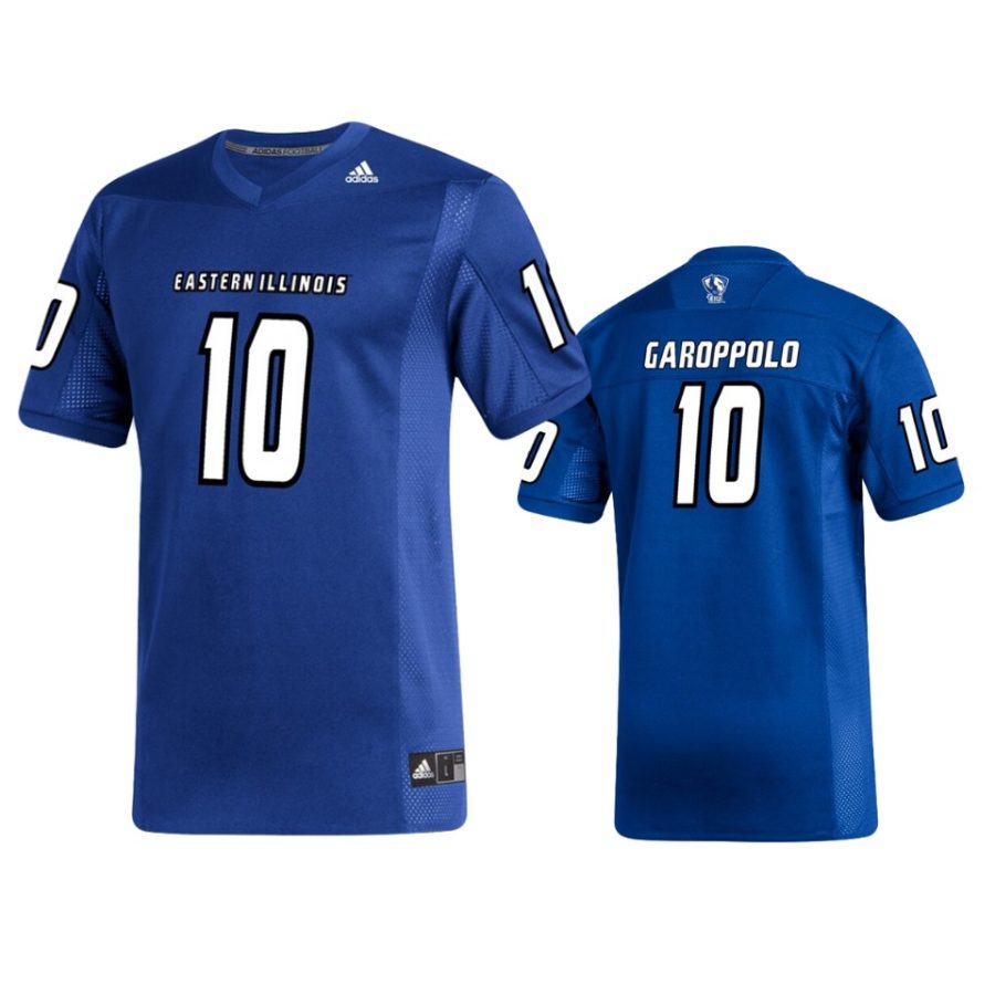 eastern illinois panthers jimmy garoppolo royal replica alumni football jersey