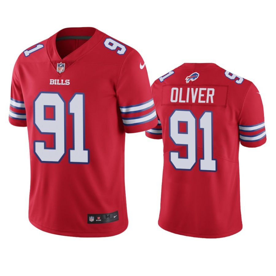 ed oliver bills red vapor jersey