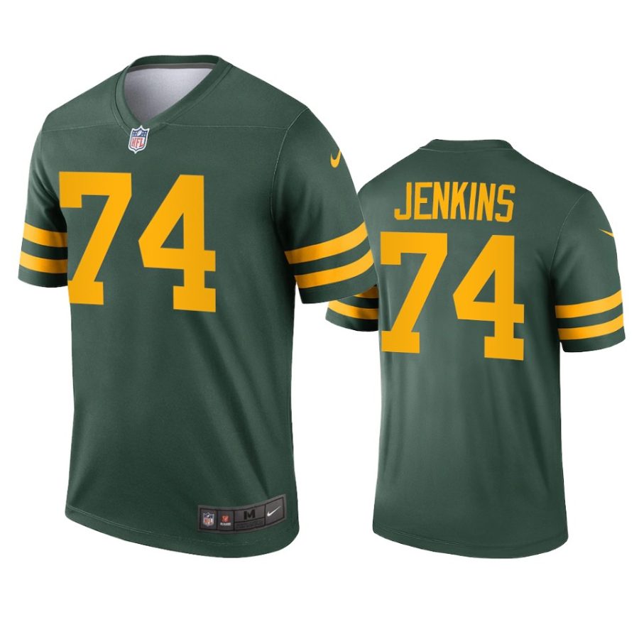 elgton jenkins packers alternate legend green jersey