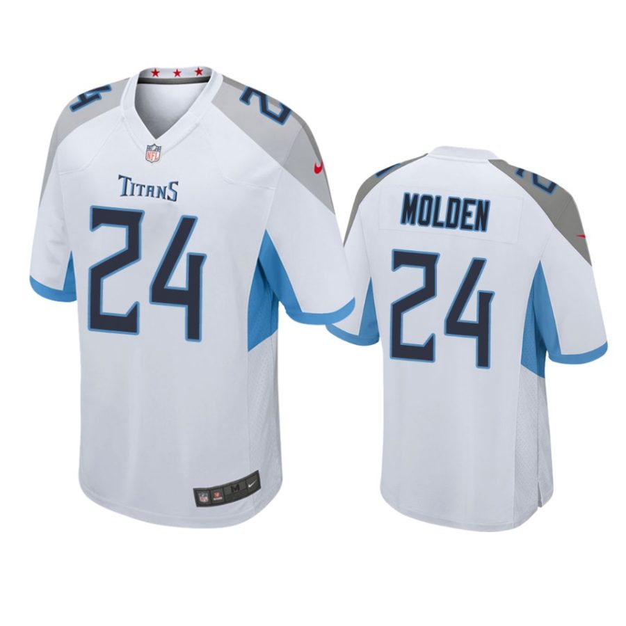 elijah molden titans white game jersey 0a