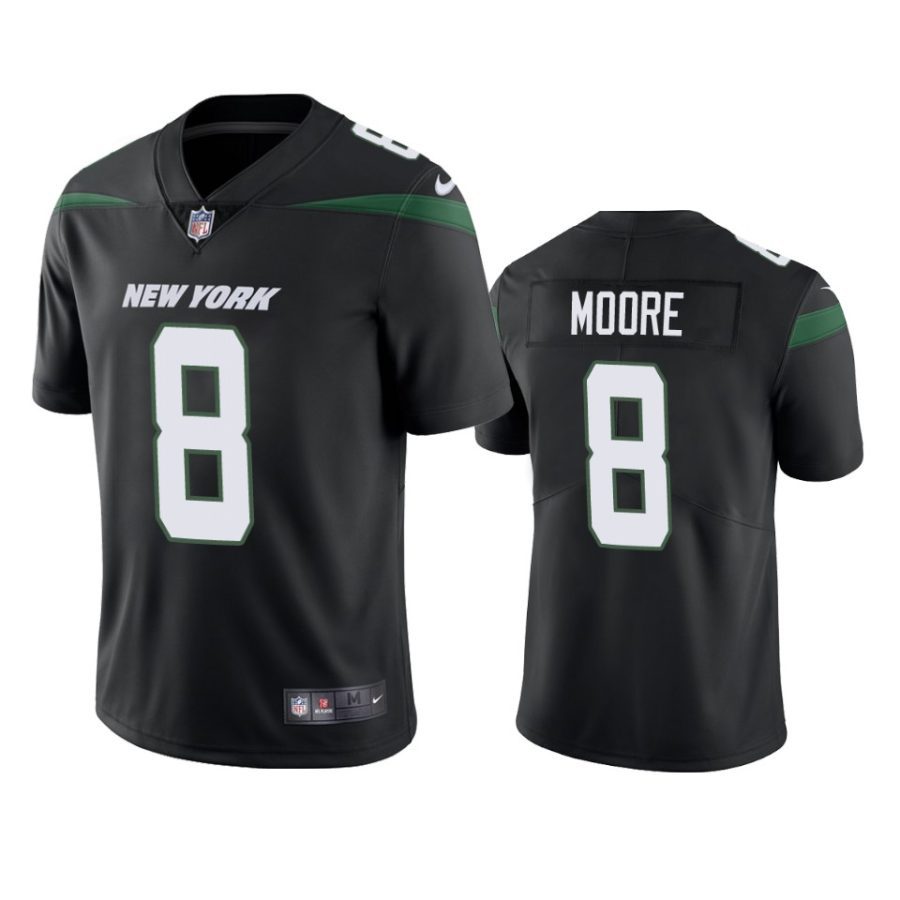 elijah moore jets black vapor limited jersey