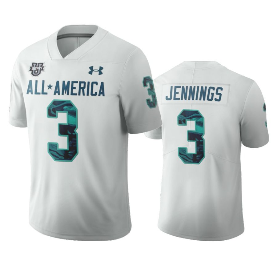 enzo jennings white 2020 all america football game jersey