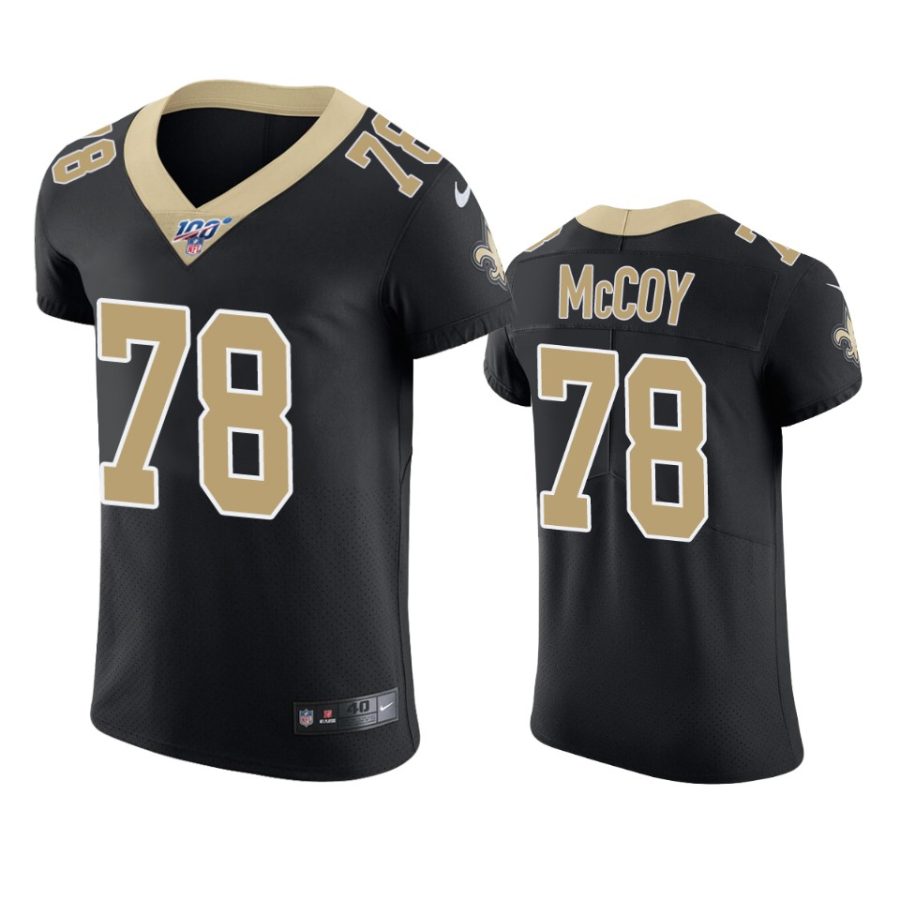 erik mccoy saints black nfl 100 vapor elite jersey