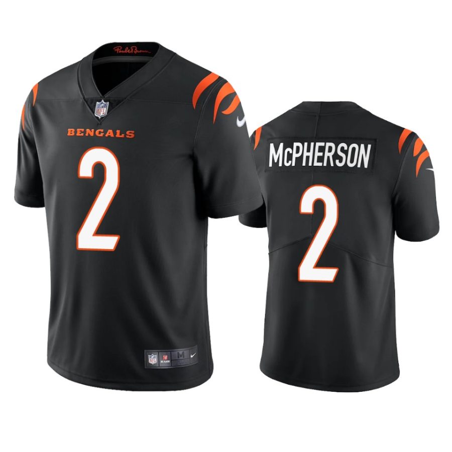 evan mcpherson bengals black vapor jersey