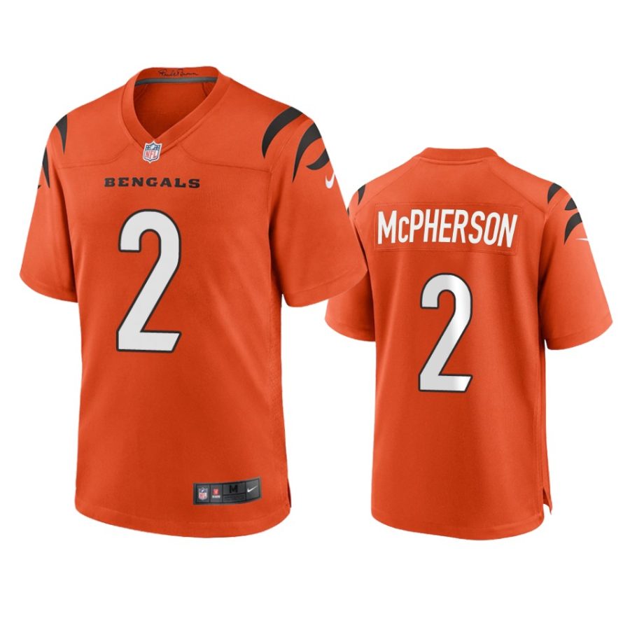 evan mcpherson bengals orange game jersey