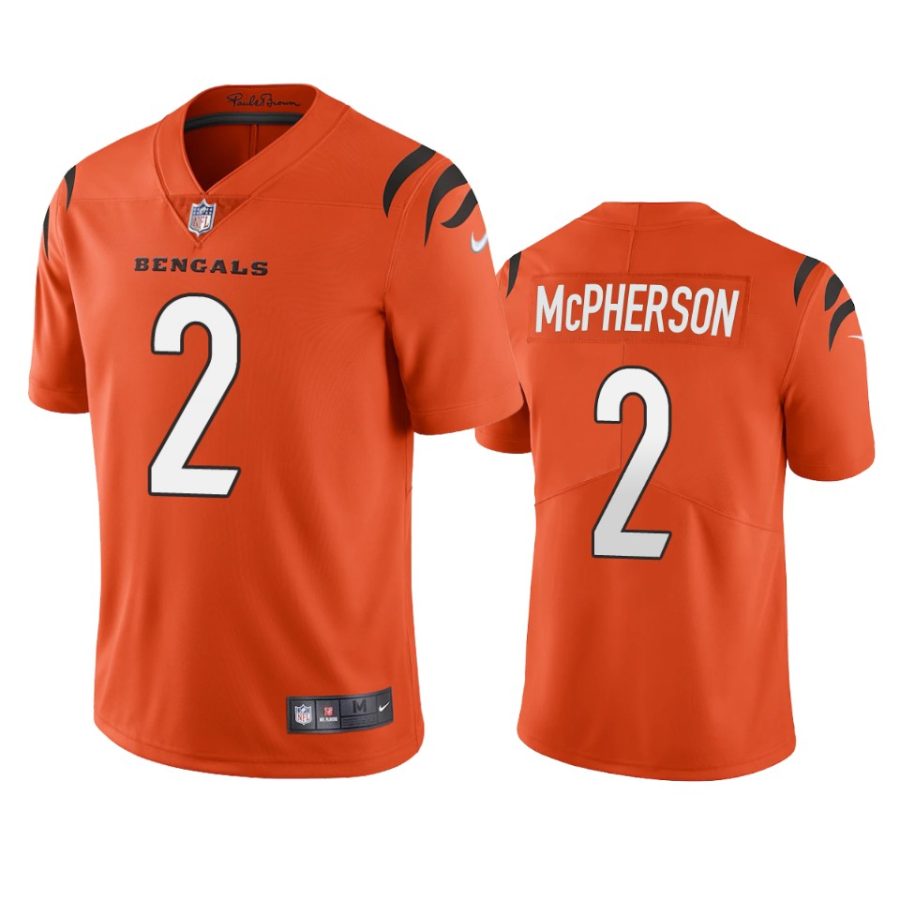 evan mcpherson bengals orange vapor jersey