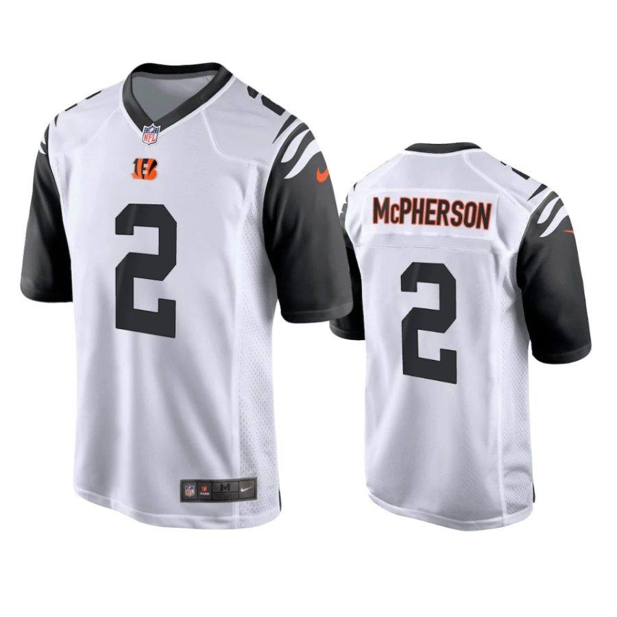 evan mcpherson bengals white alternate game jersey