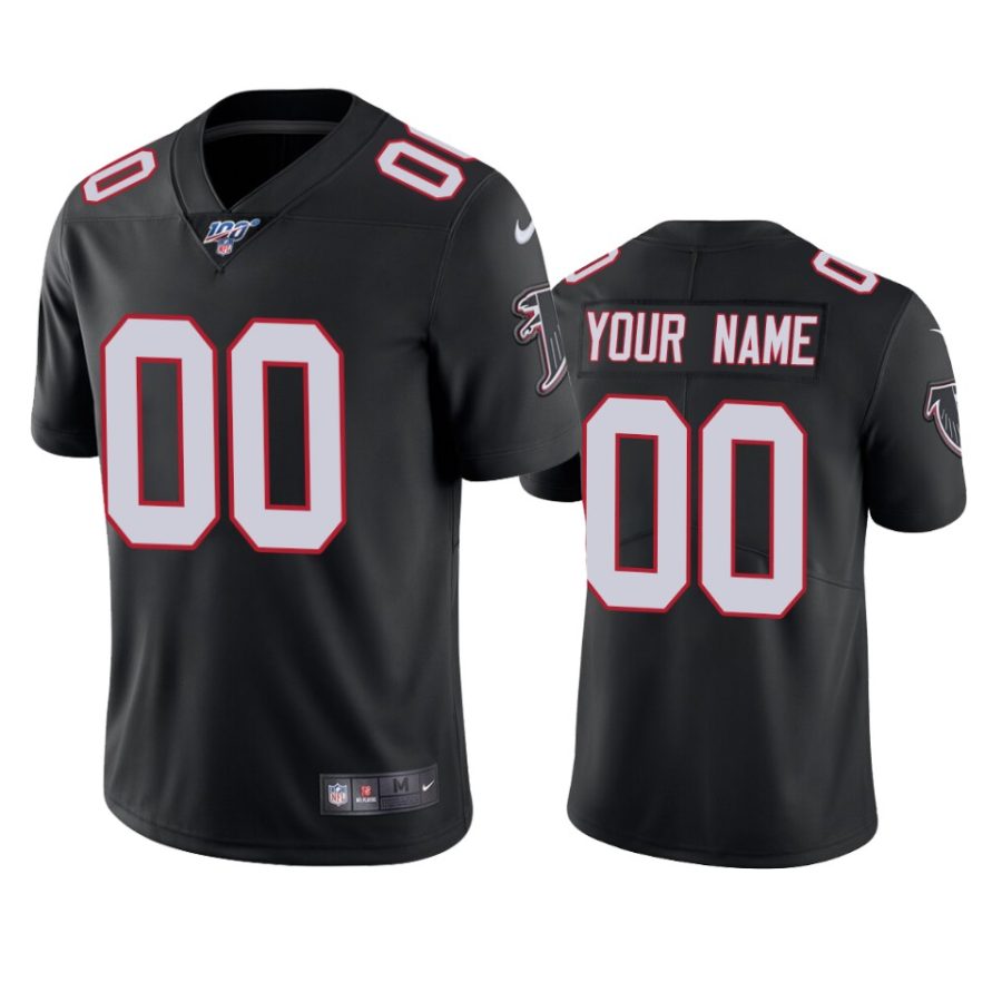 falcons custom black limited 100th season jersey