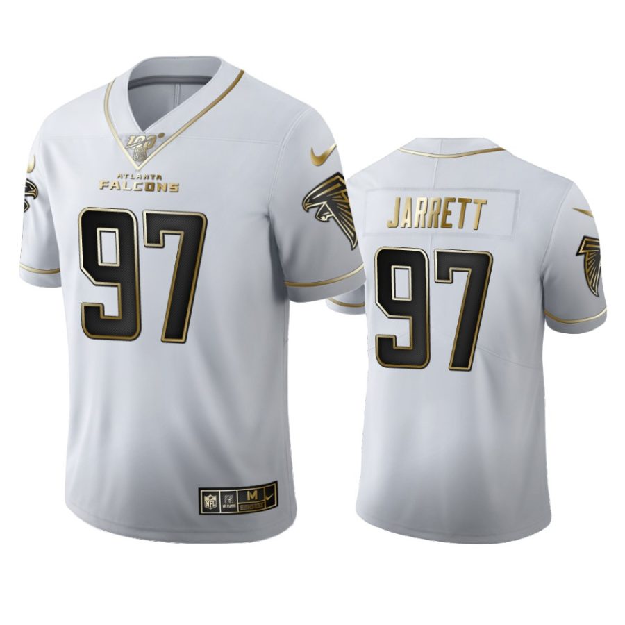 falcons grady jarrett white golden edition 100th season jersey