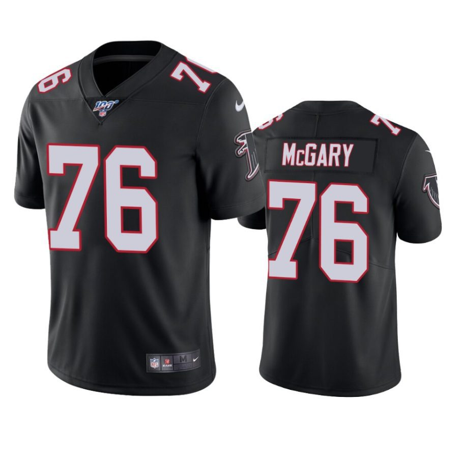 falcons kaleb mcgary black limited 100th season jersey