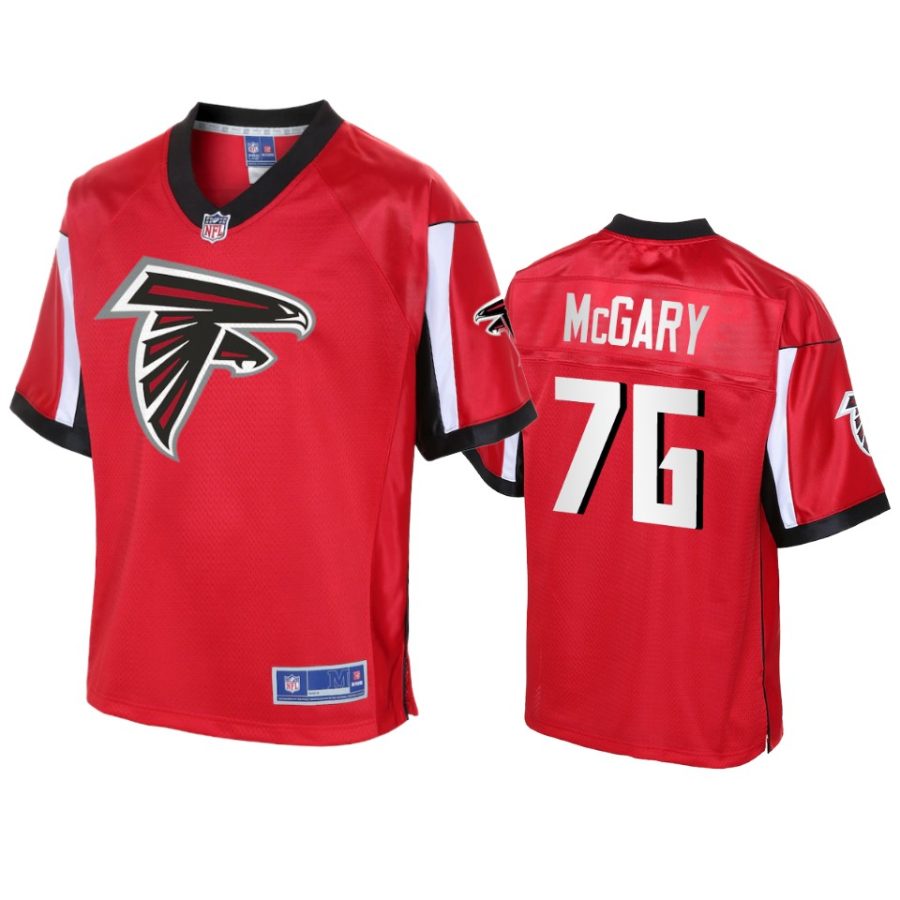 falcons kaleb mcgary pro line red icon jersey