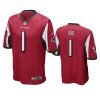 falcons red 2019 fathers day number 1 dad jersey