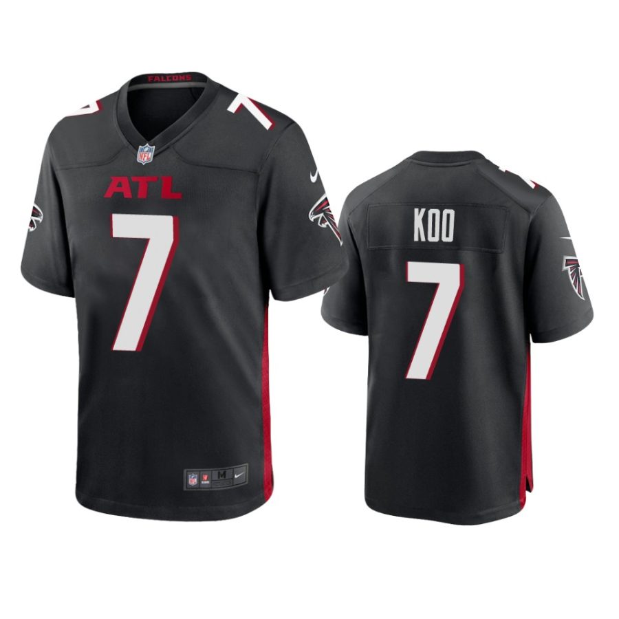 falcons younghoe koo black game jersey