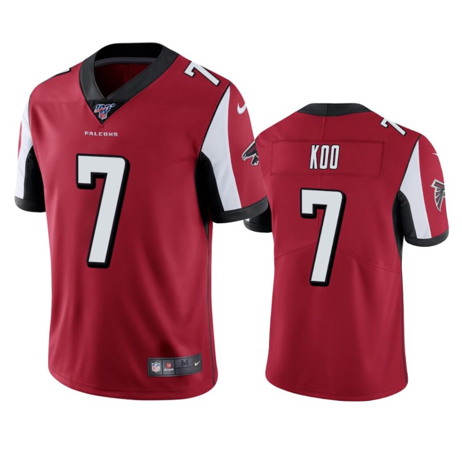 falcons younghoe koo red limited 100th season jersey